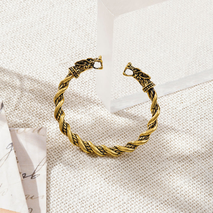 Atlas Gold Dragon Head Bracelet