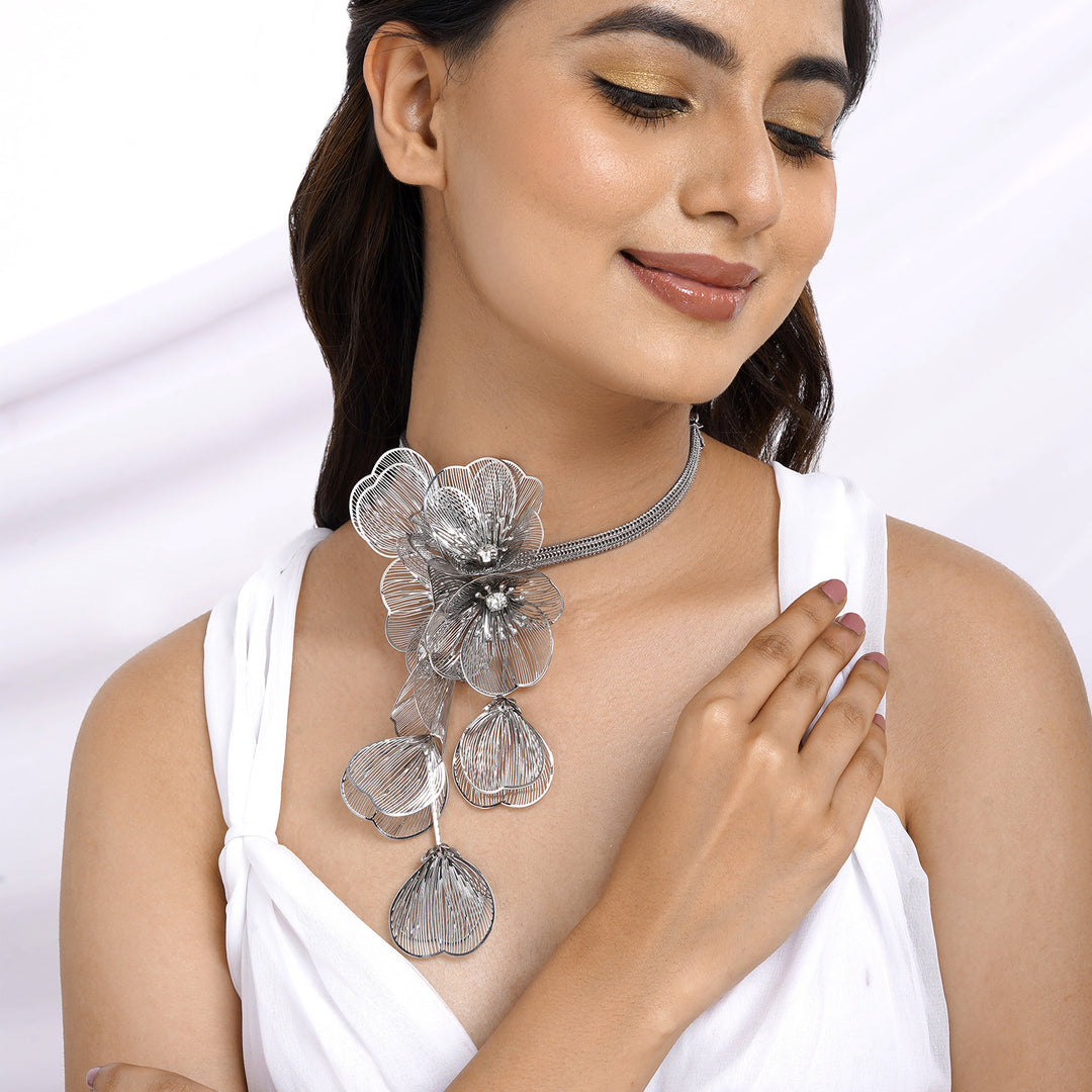 Floral jewellery - long-necklace - long-necklace