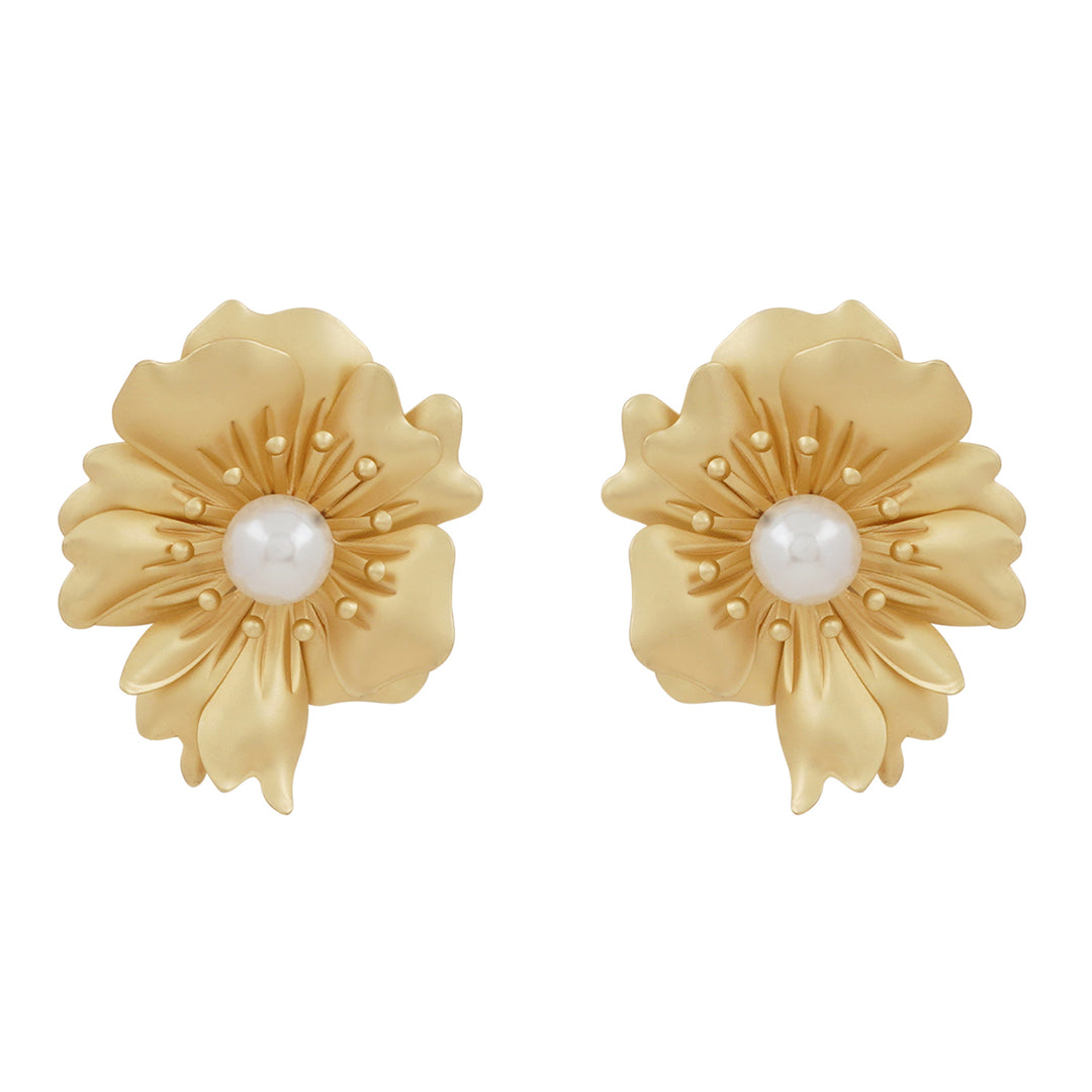 Panzy Gold Earrings