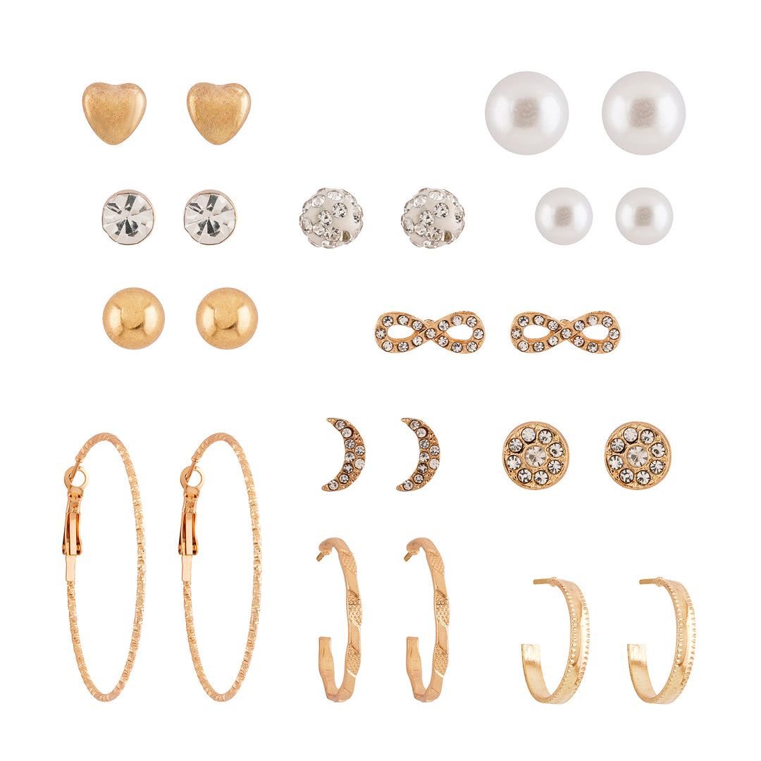 Stay Gold Earring Set