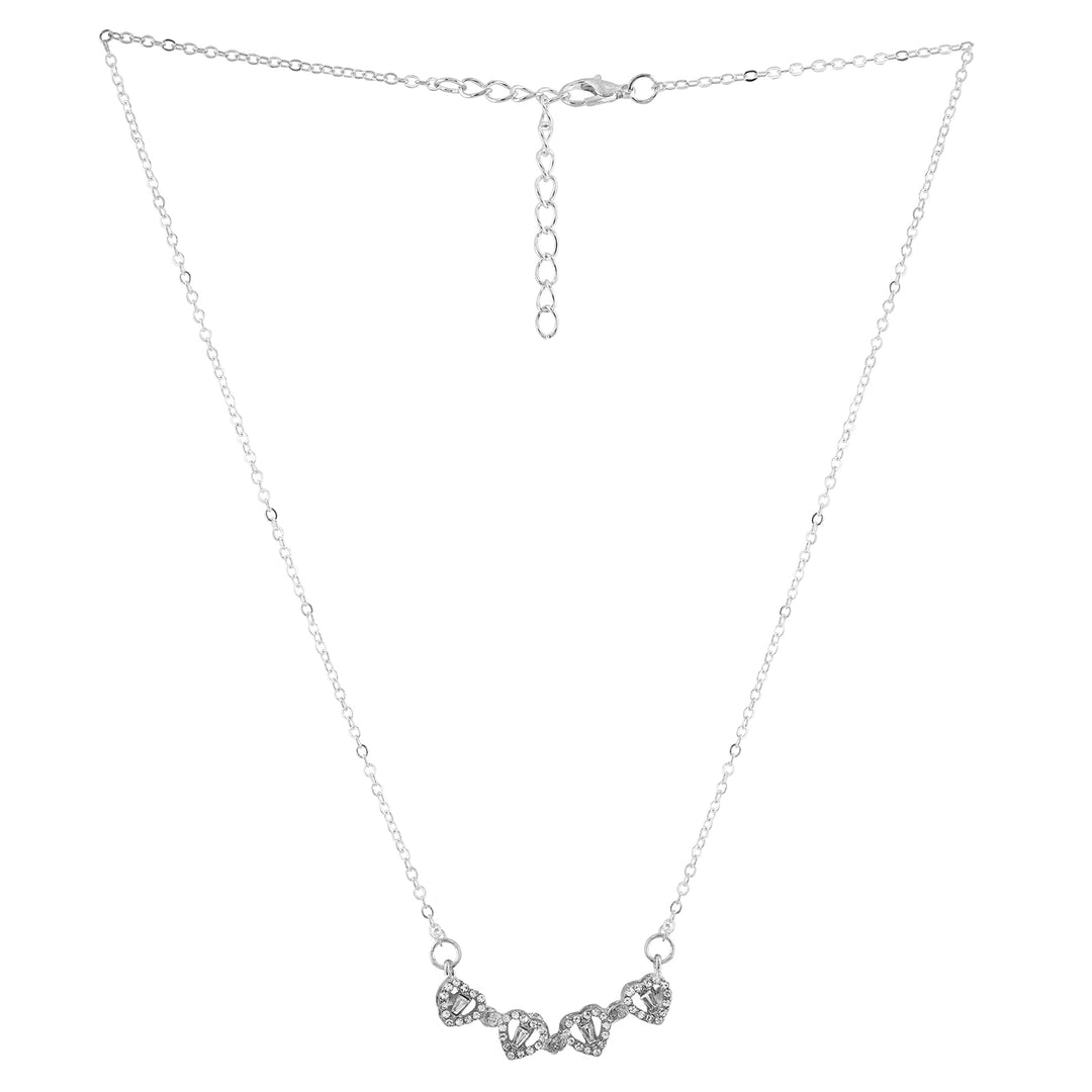 Roxanne two in one Silver Necklace