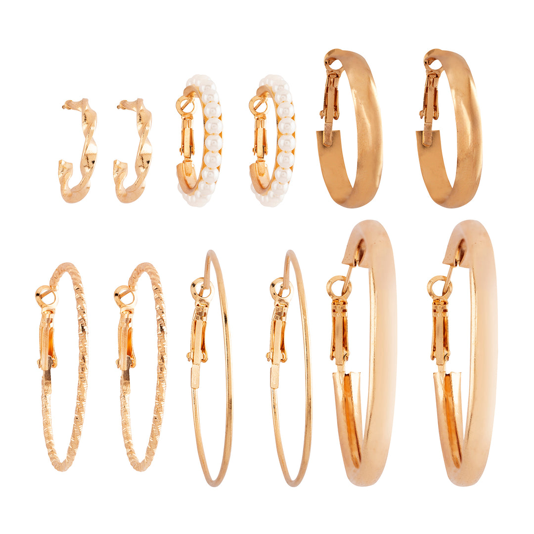 Paradise Golden Earring Set