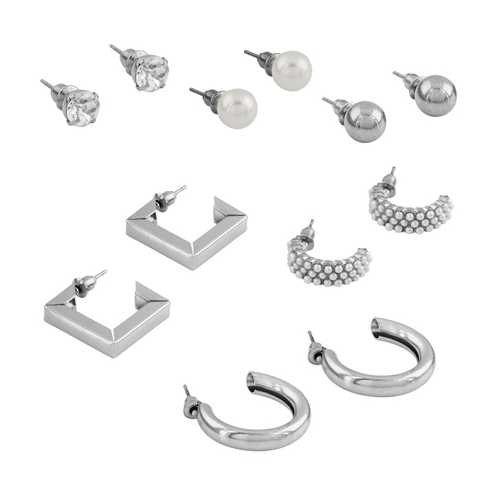 Love Song Silver Earring Set