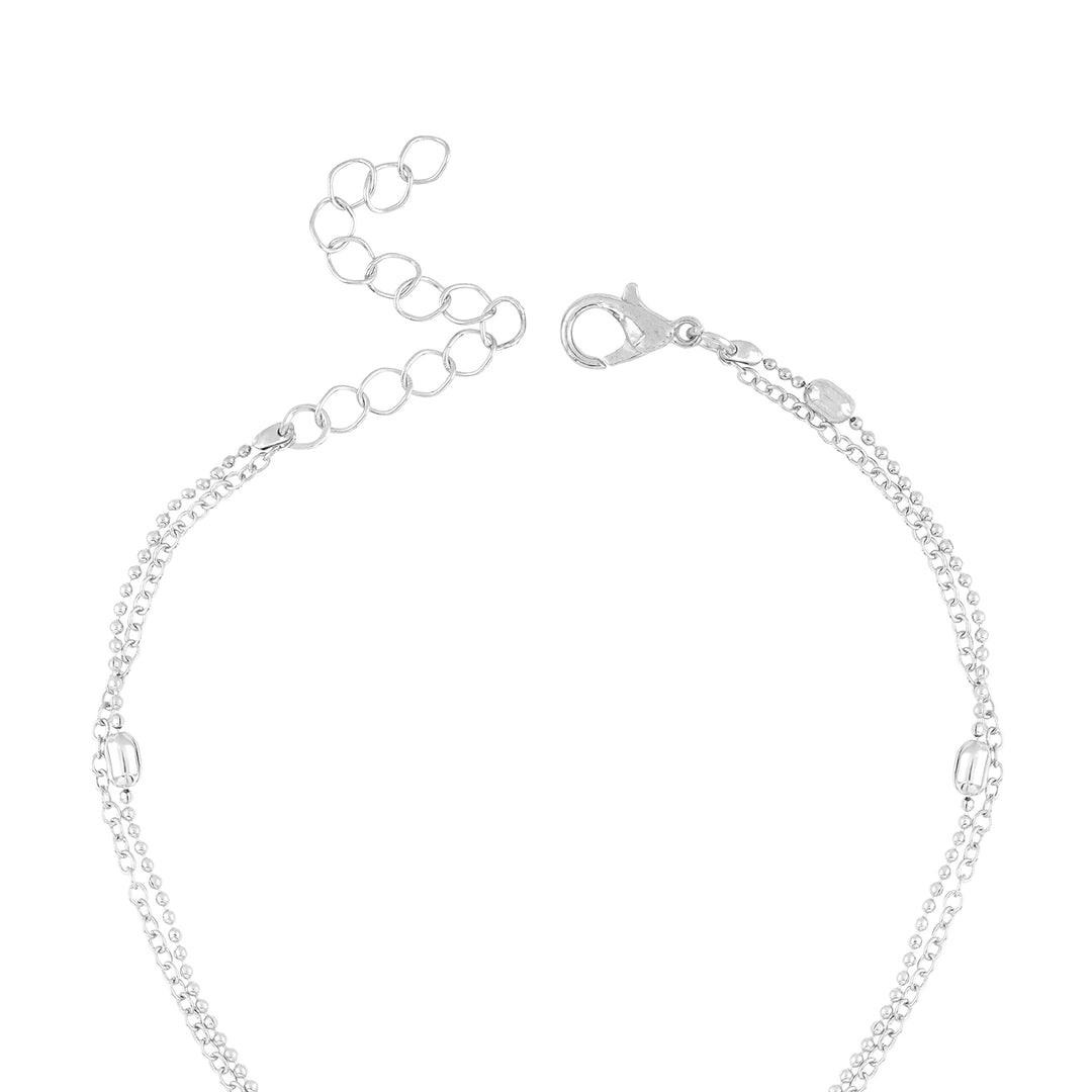 Dancing Queen Silver Anklet