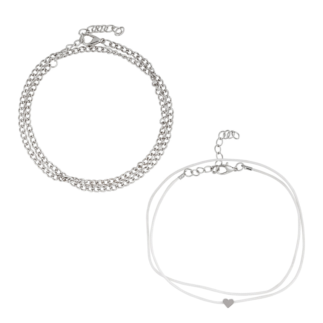 Glitter Anklet - Set of 2