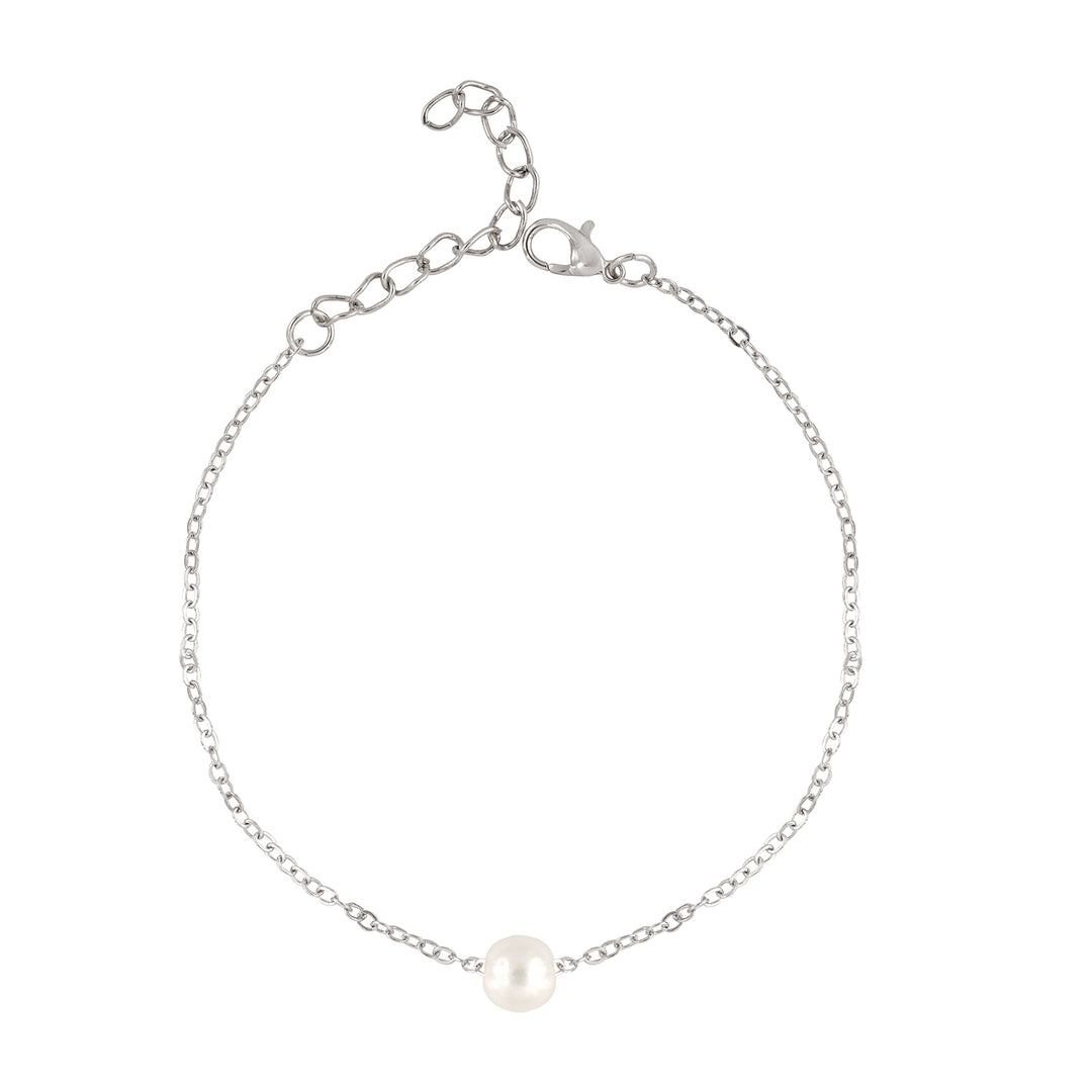 Oyster and Pearls Anklet - Set of 2