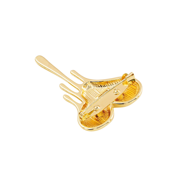 Melting Heart Gold Brooch