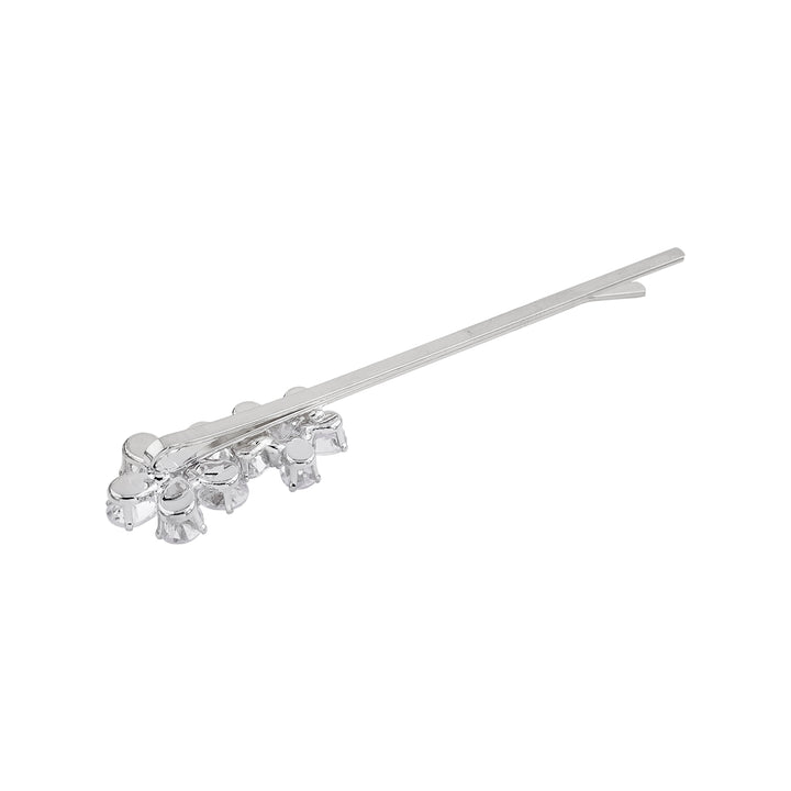Anthemia Minimal Floral Silver hairpin