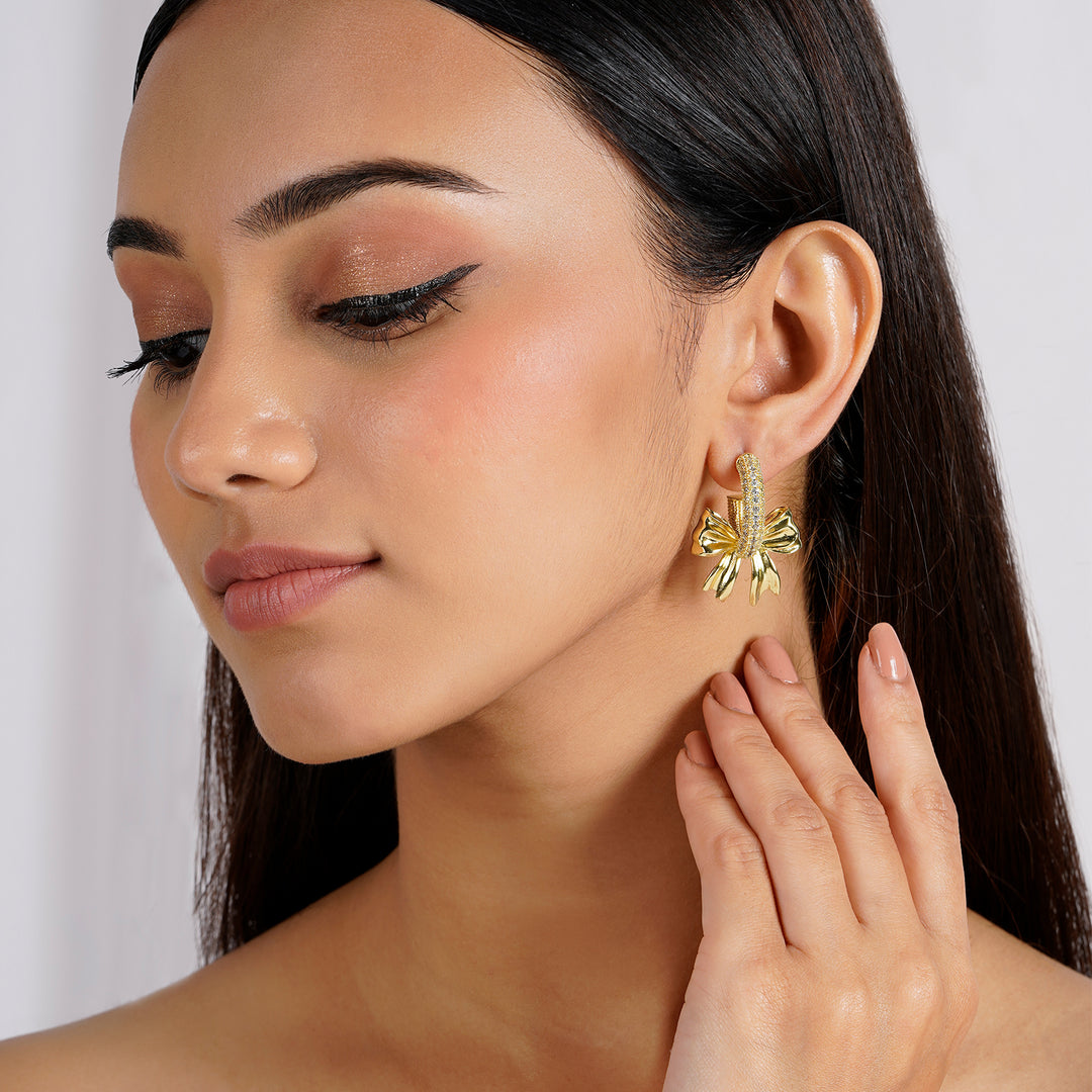 Sass Bow Earring