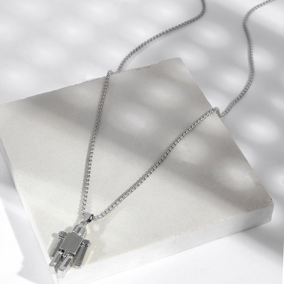 Chained To The Rhythm Men's Silver Necklace