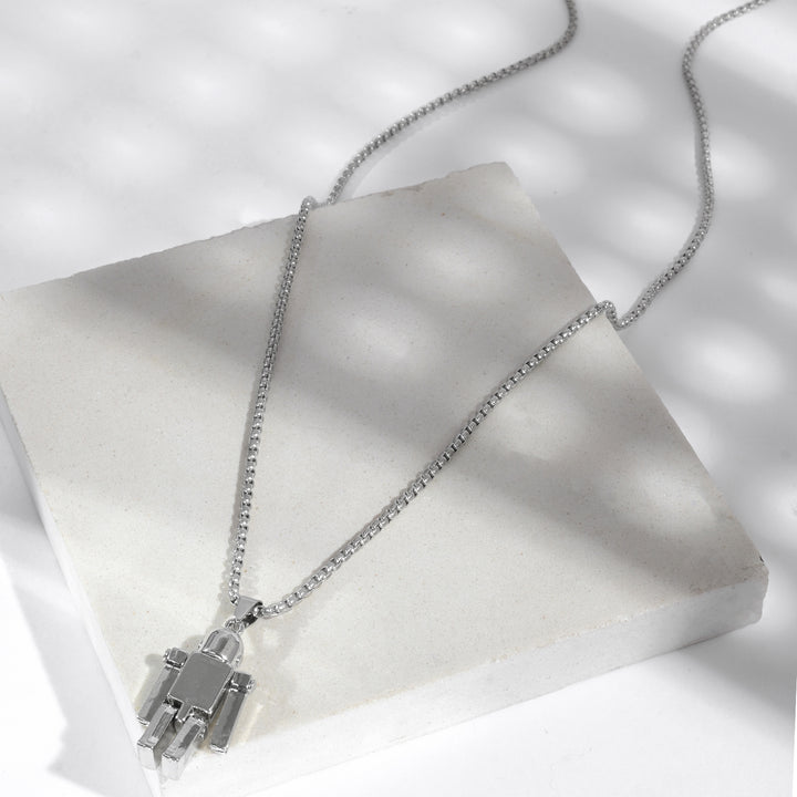 Chained To The Rhythm Men's Silver Necklace