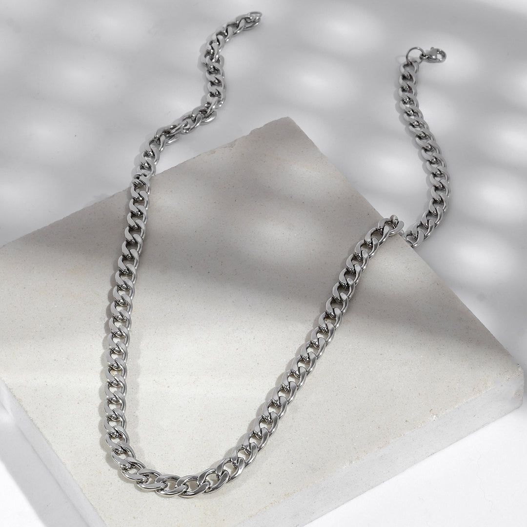 Maverick Men's Chain Link Silver Necklace