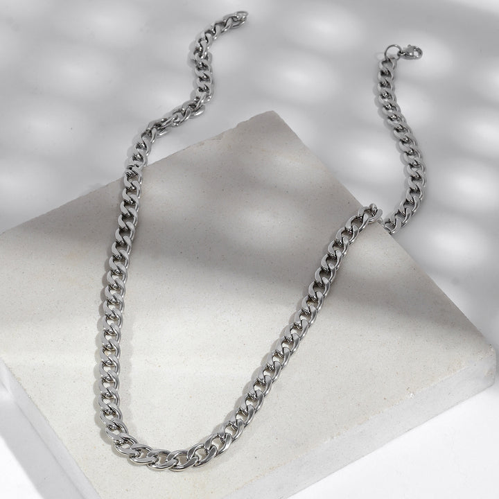Maverick Men's Chain Link Silver Necklace