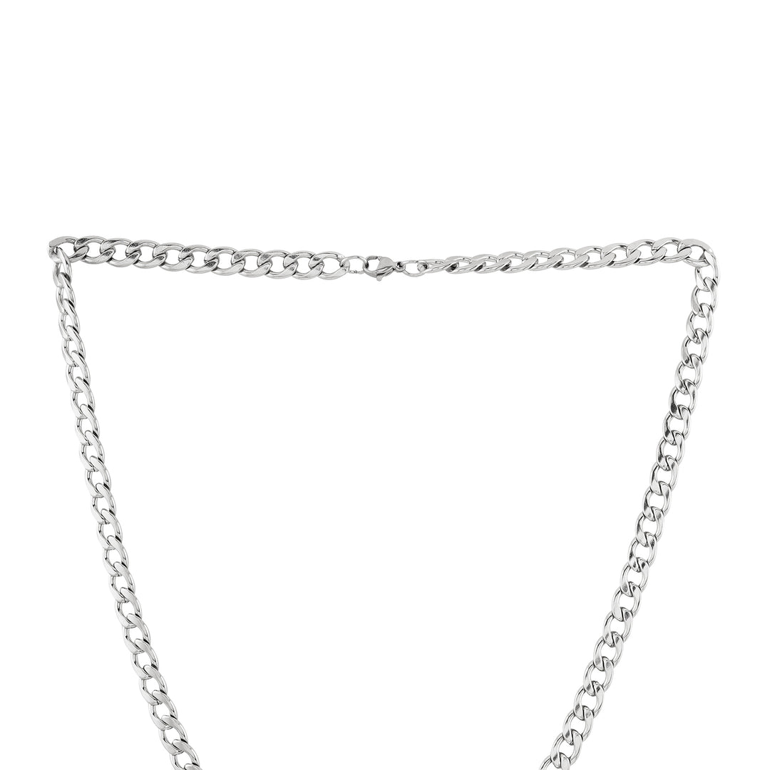 Maverick Men's Chain Link Silver Necklace