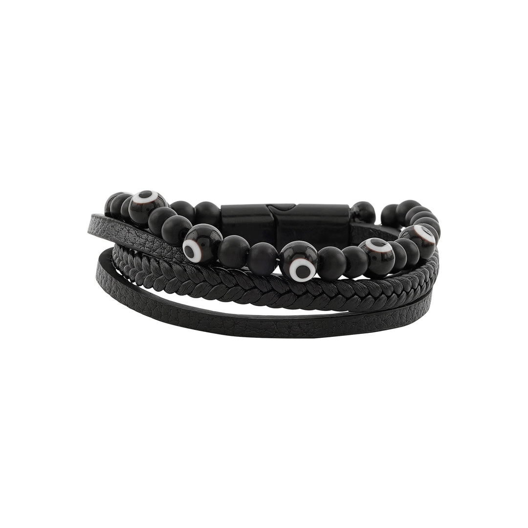 Battle Band Black Men's Bracelet