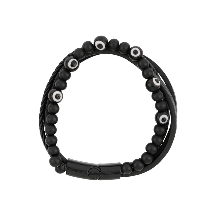 Battle Band Black Men's Bracelet