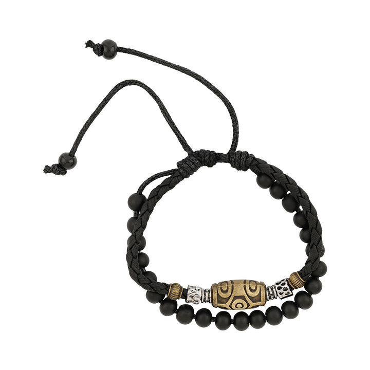 Maximus Men Beaded Black Bracelet