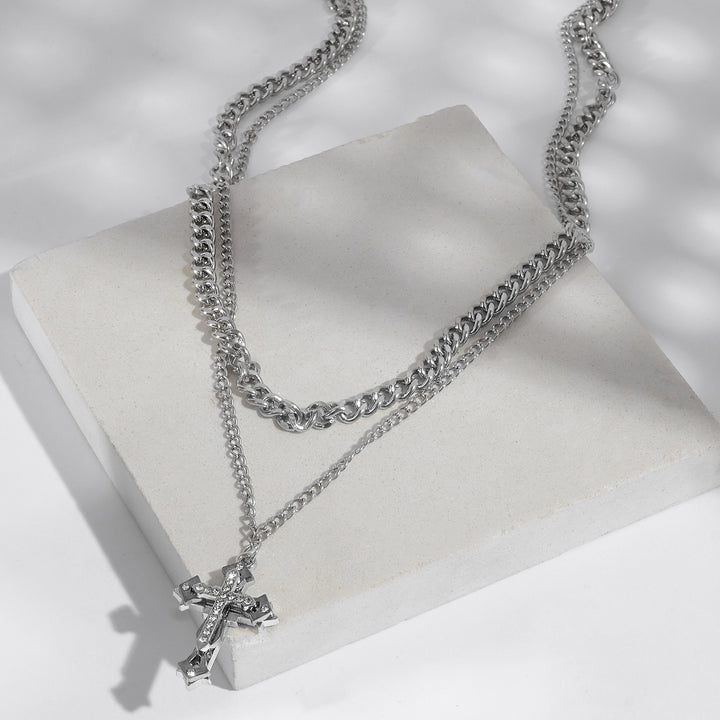 Man of Steel Men's Layered Necklace