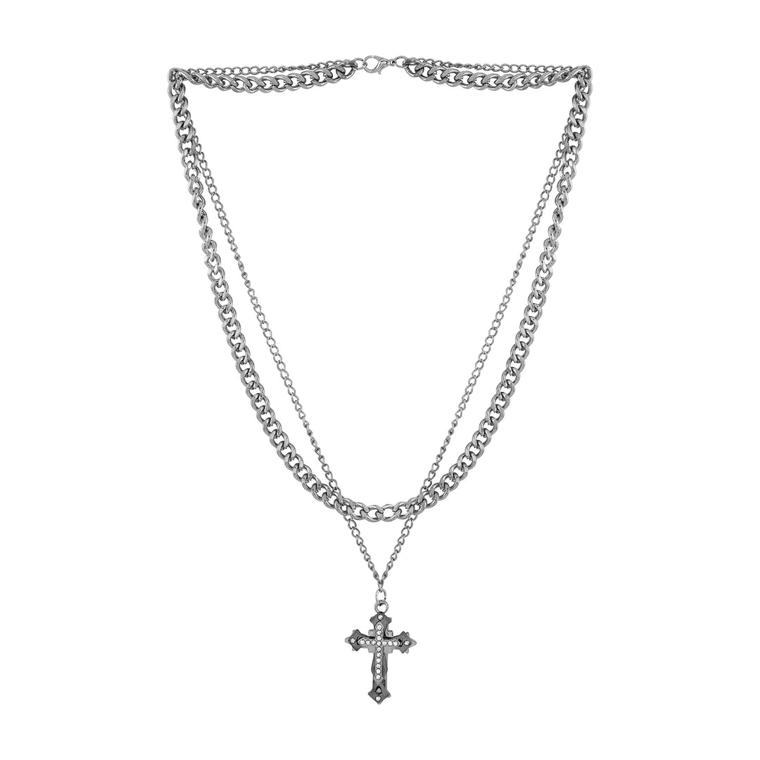 Man of Steel Men's Layered Necklace