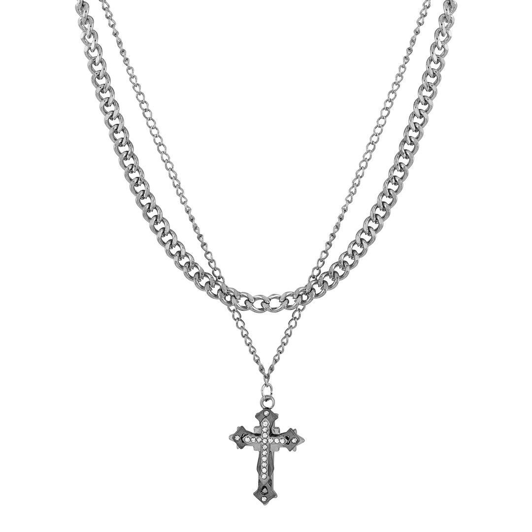 Man of Steel Men's Layered Necklace