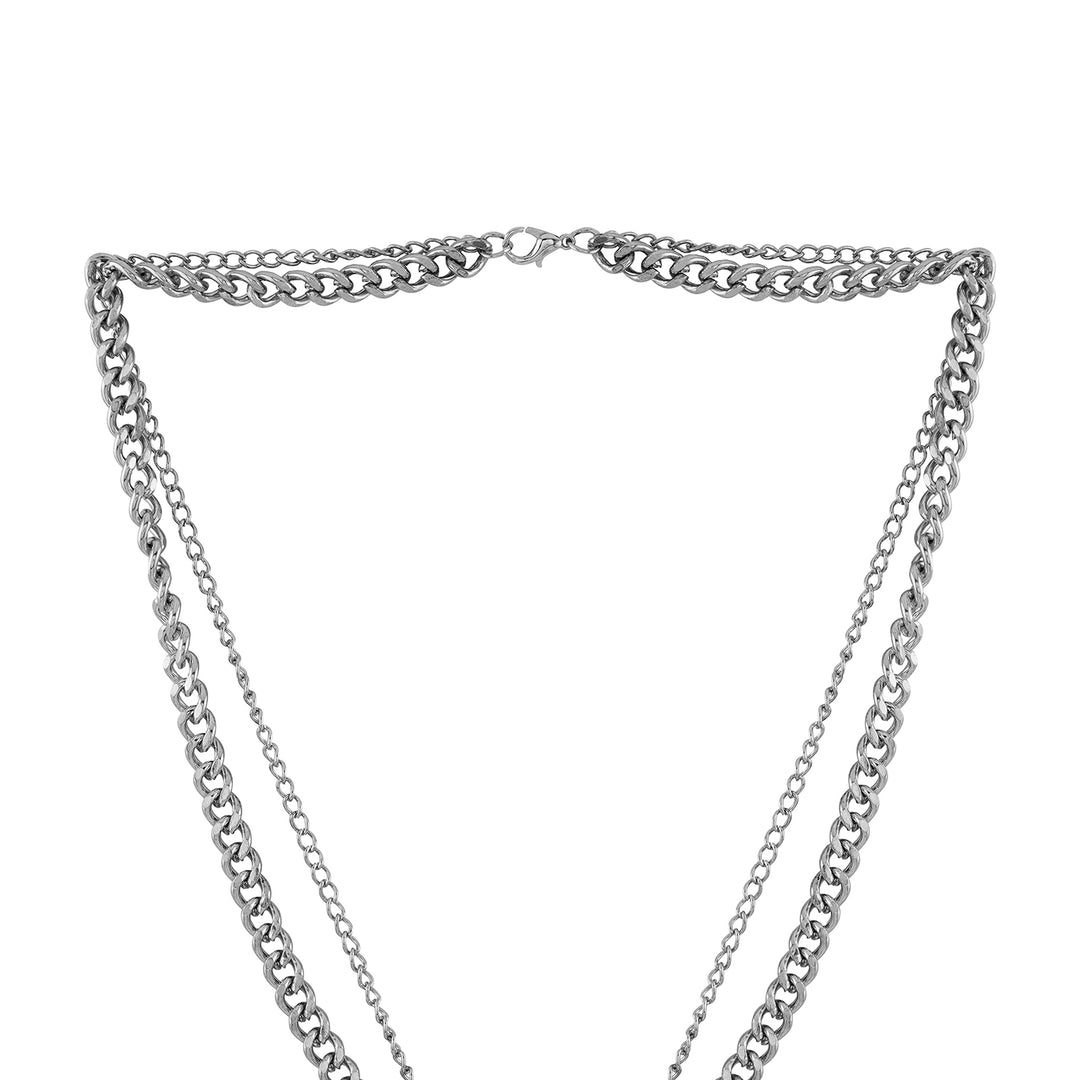 Man of Steel Men's Layered Necklace