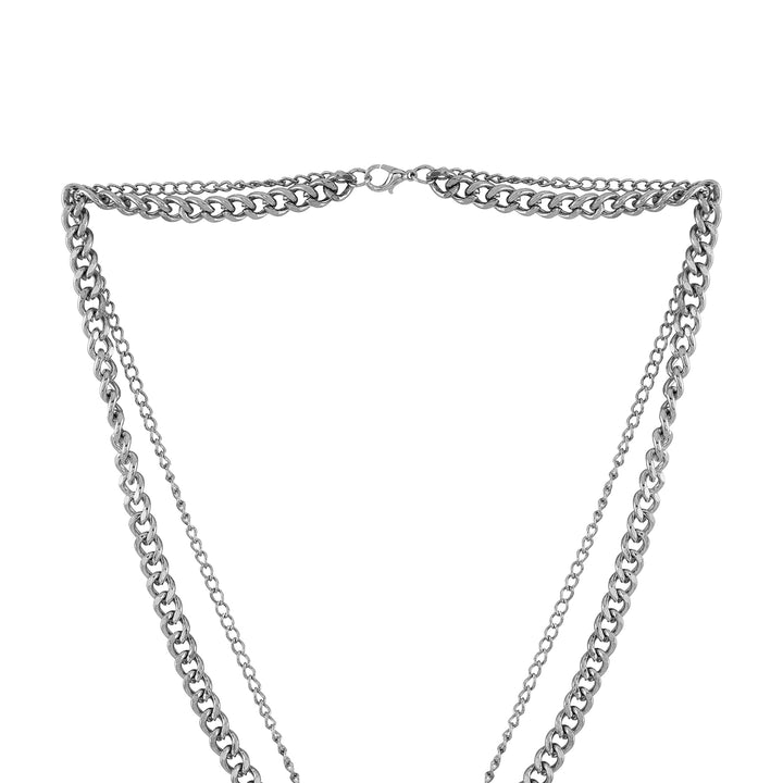 Man of Steel Men's Layered Necklace