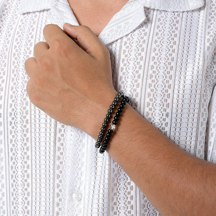 Storm Men Tiger Eye Black Bracelet