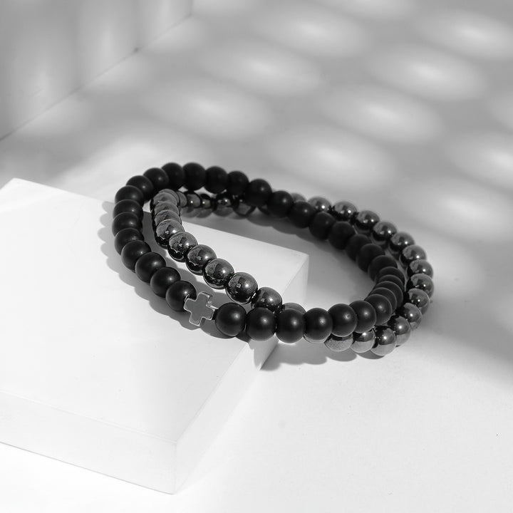 Storm Men Tiger Eye Black Bracelet