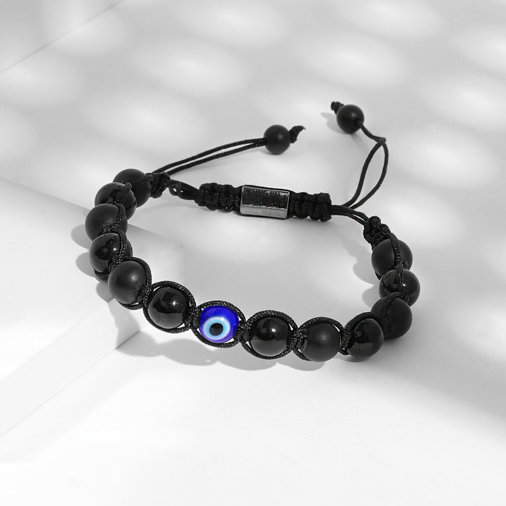 Olho Men's Black Evil Eye Bracelet