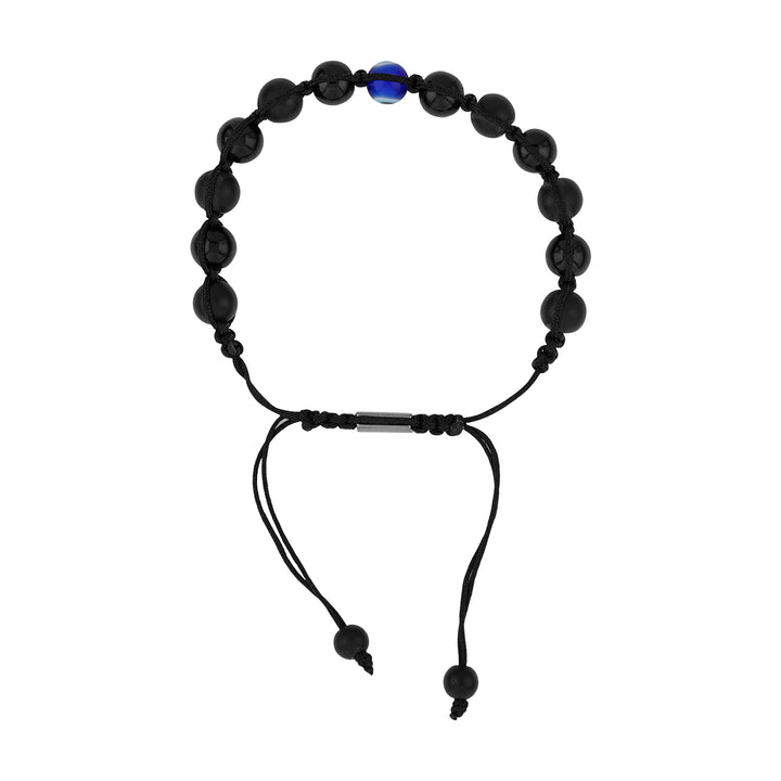Olho Men's Black Evil Eye Bracelet