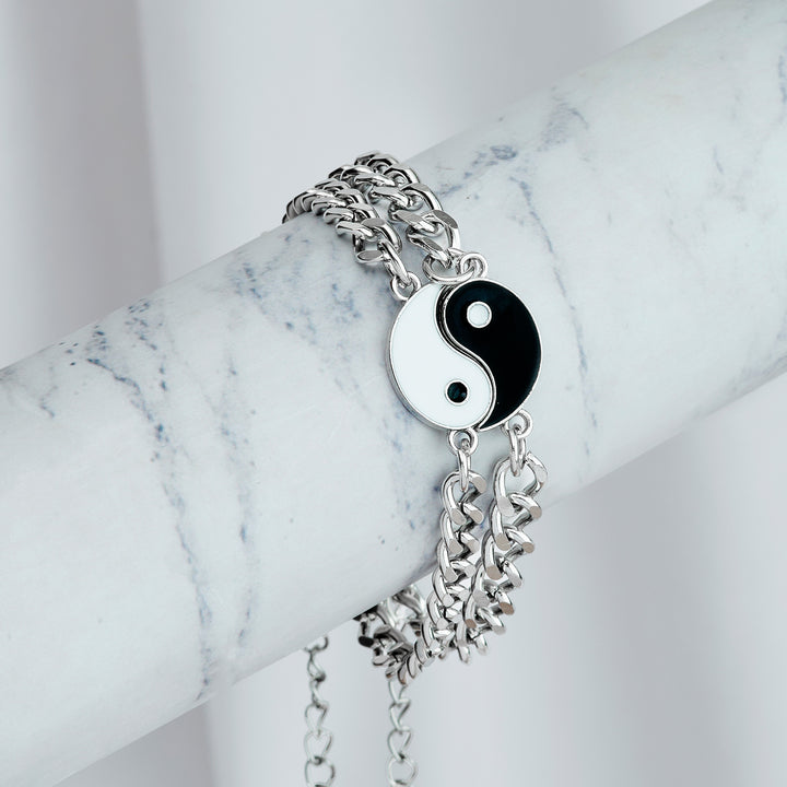 Begin Again White Couple Beaded Bracelet