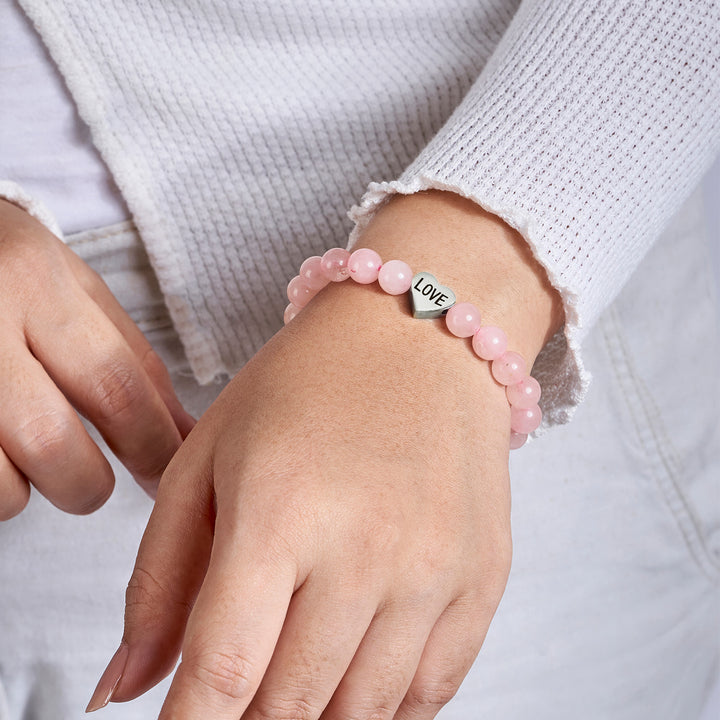 Lover Pink Couple Beaded Bracelet