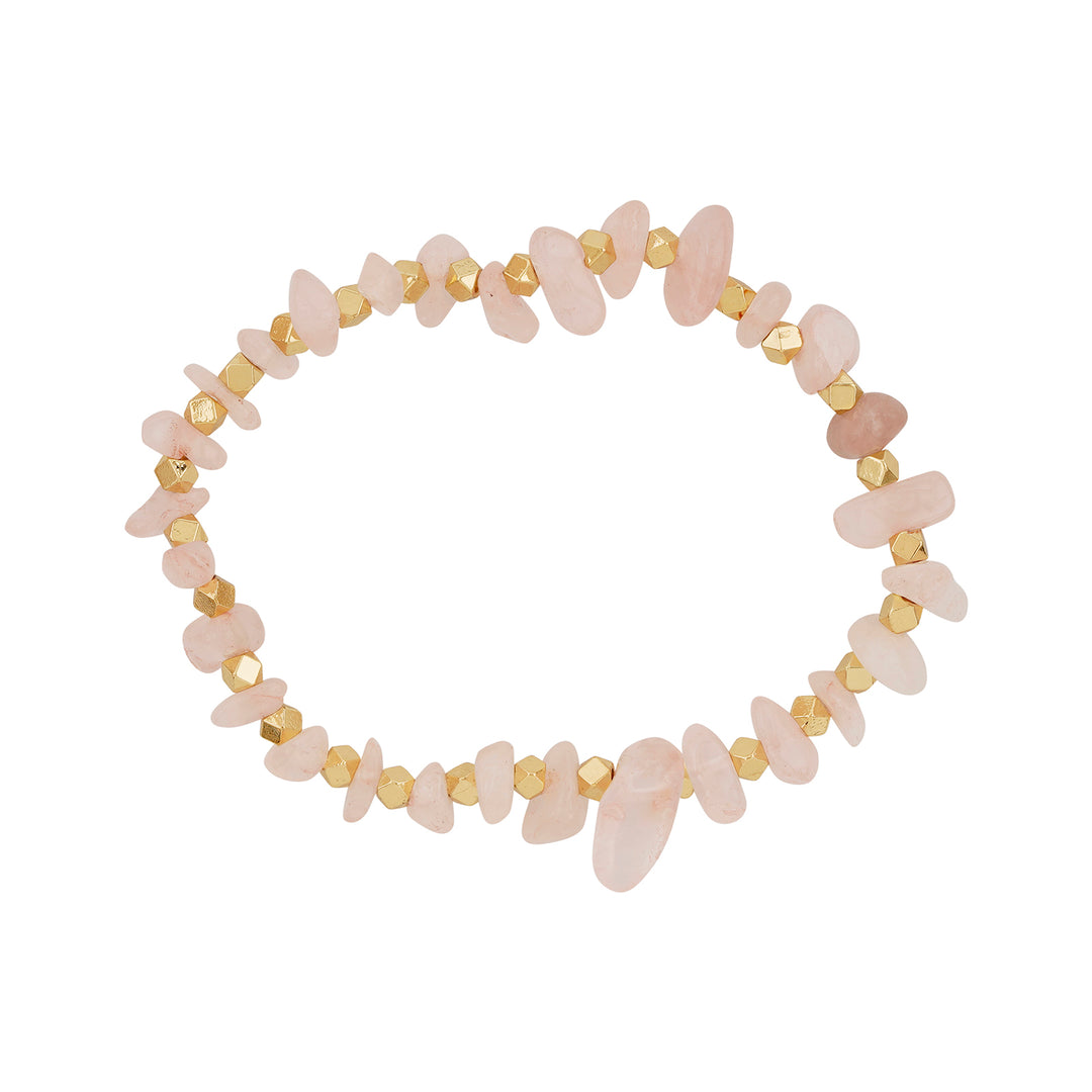 Death By A Thousand Cuts Light Pink Beaded Bracelet