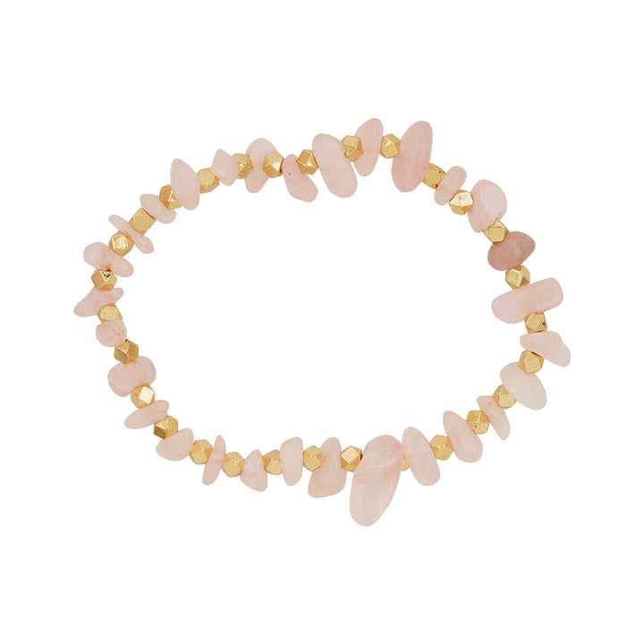 Death By A Thousand Cuts Light Pink Beaded Bracelet