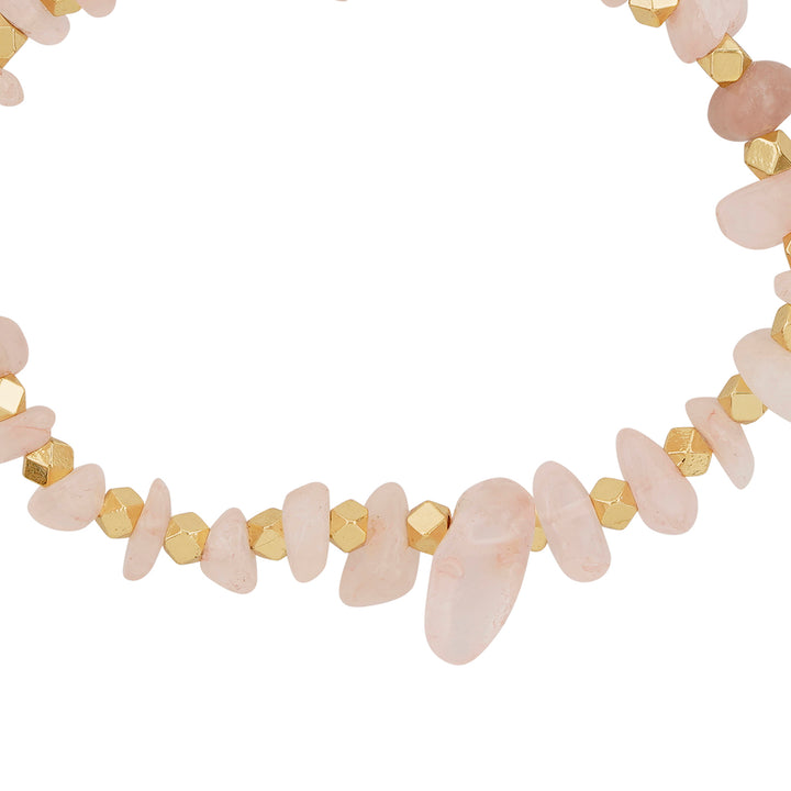 Death By A Thousand Cuts Light Pink Beaded Bracelet