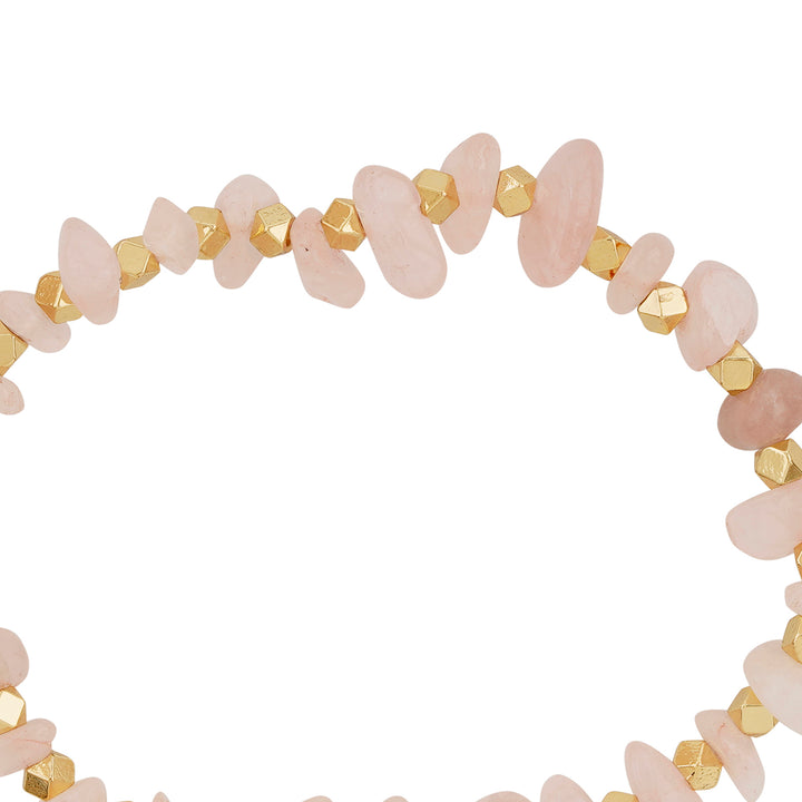 Death By A Thousand Cuts Light Pink Beaded Bracelet