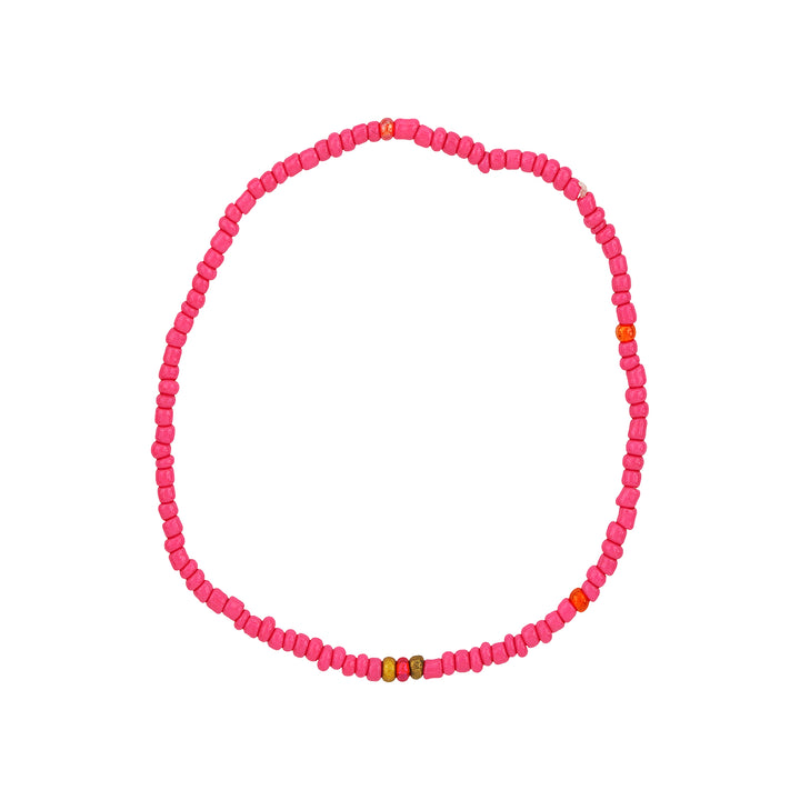 I Knew You Were Trouble Dark Pink Beaded Bracelet