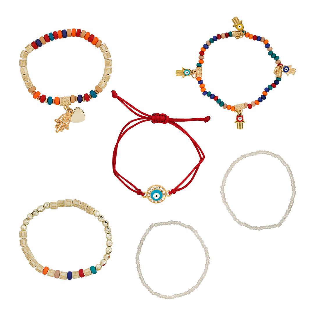 Treacherous Multicolored Beaded Bracelet