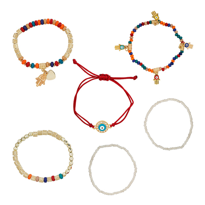 Treacherous Multicolored Beaded Bracelet