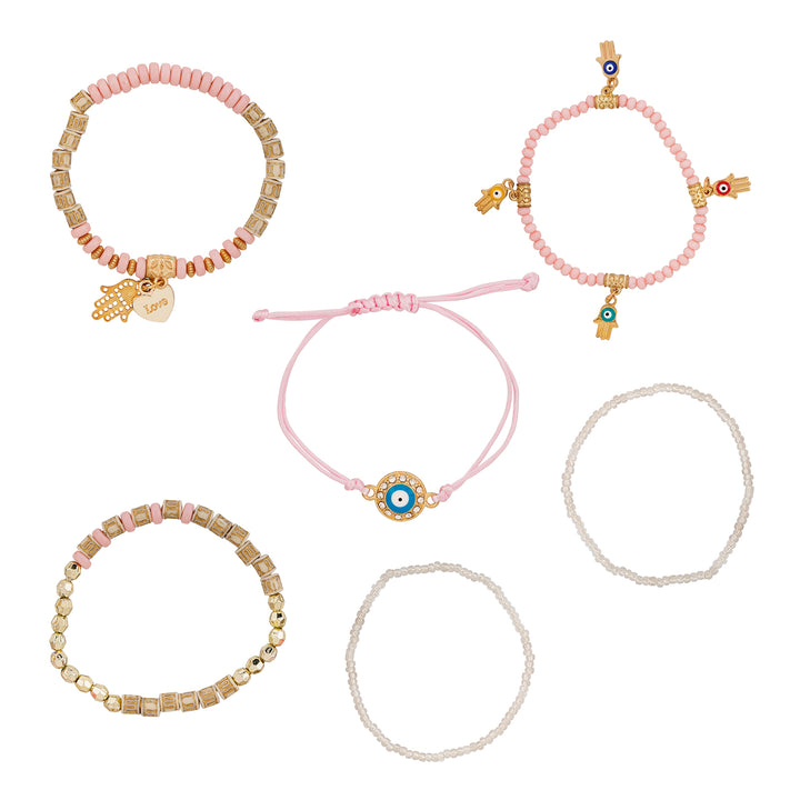 State Of Grace Pink Beaded Bracelet