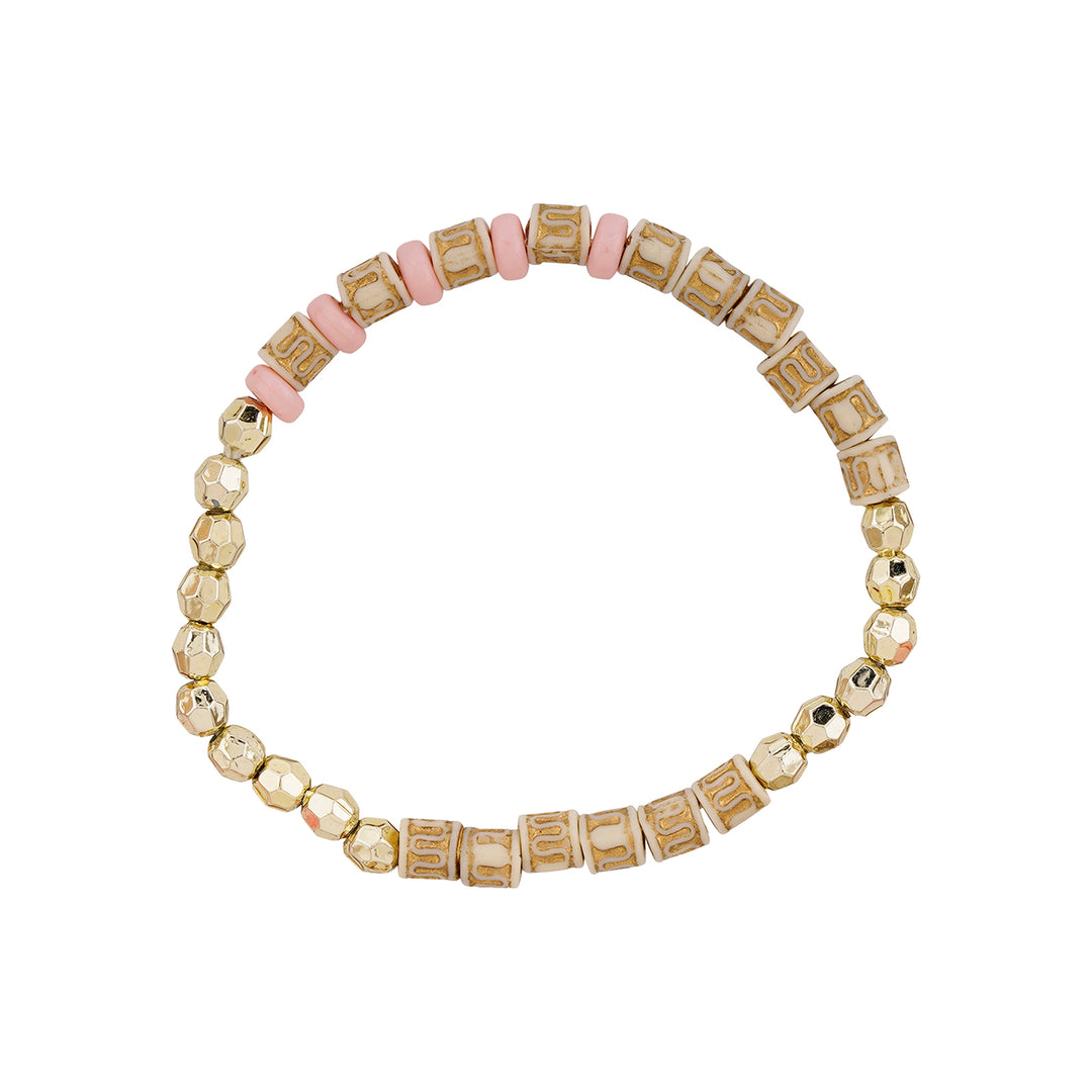 State Of Grace Pink Beaded Bracelet