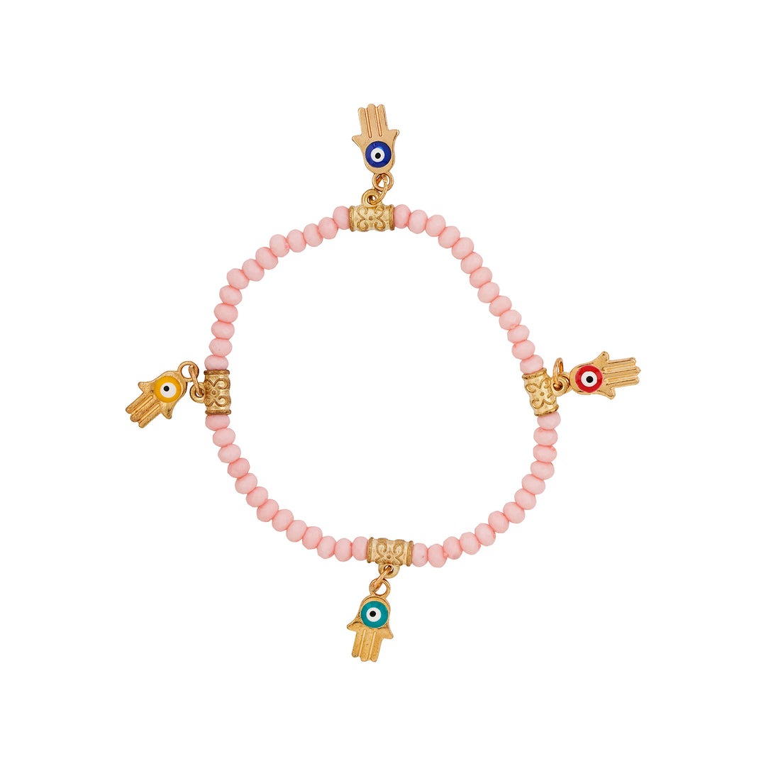 State Of Grace Pink Beaded Bracelet