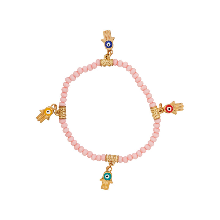 State Of Grace Pink Beaded Bracelet