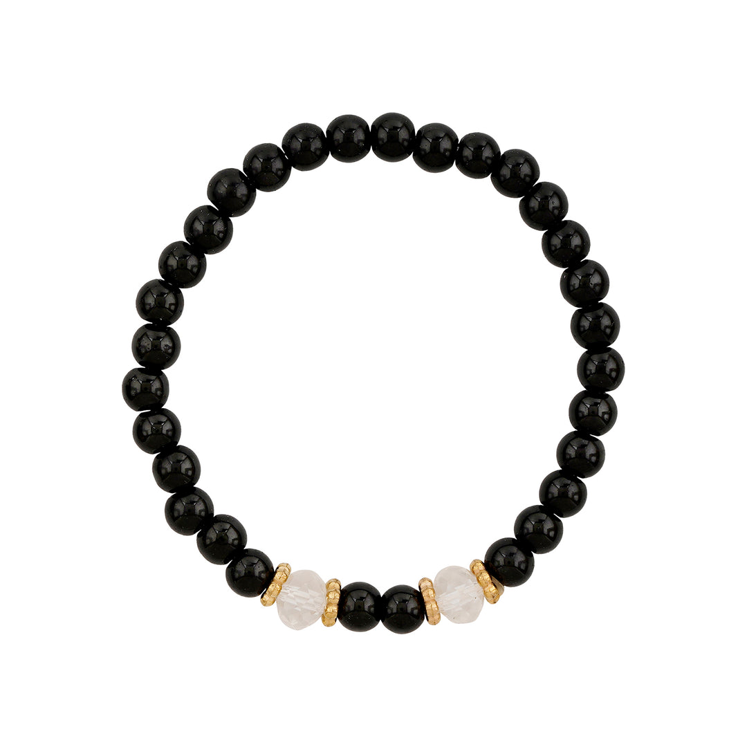 Don't Blame Me Black Beaded Bracelet