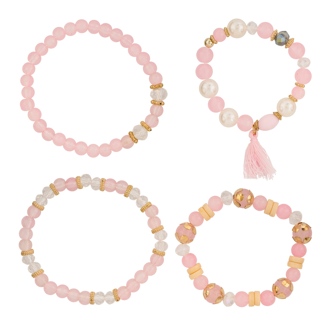 The Way I Loved You Pink Beaded Bracelet