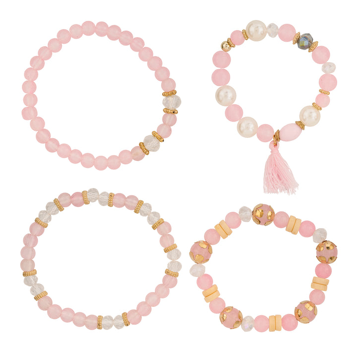 The Way I Loved You Pink Beaded Bracelet