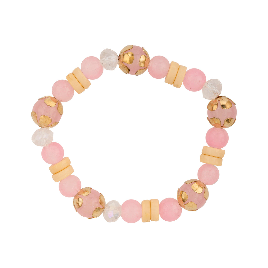 The Way I Loved You Pink Beaded Bracelet