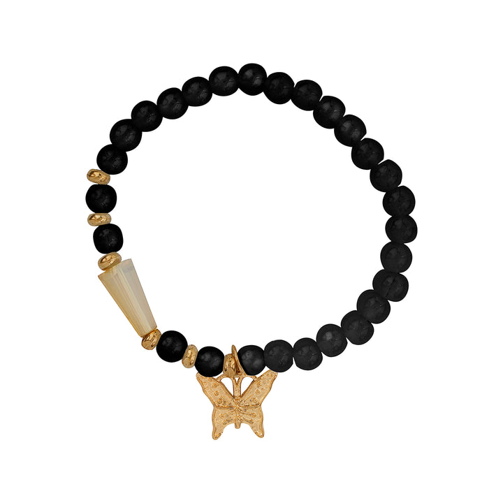 King Of My Heart black Beaded Bracelet