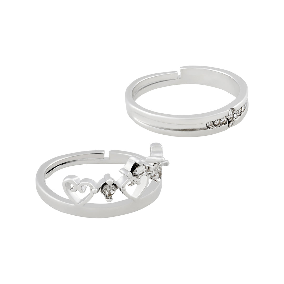 Lou & Will Crown Style Couple Rings