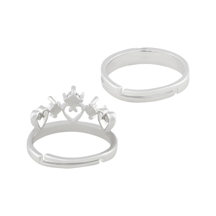 Lou & Will Crown Style Couple Rings